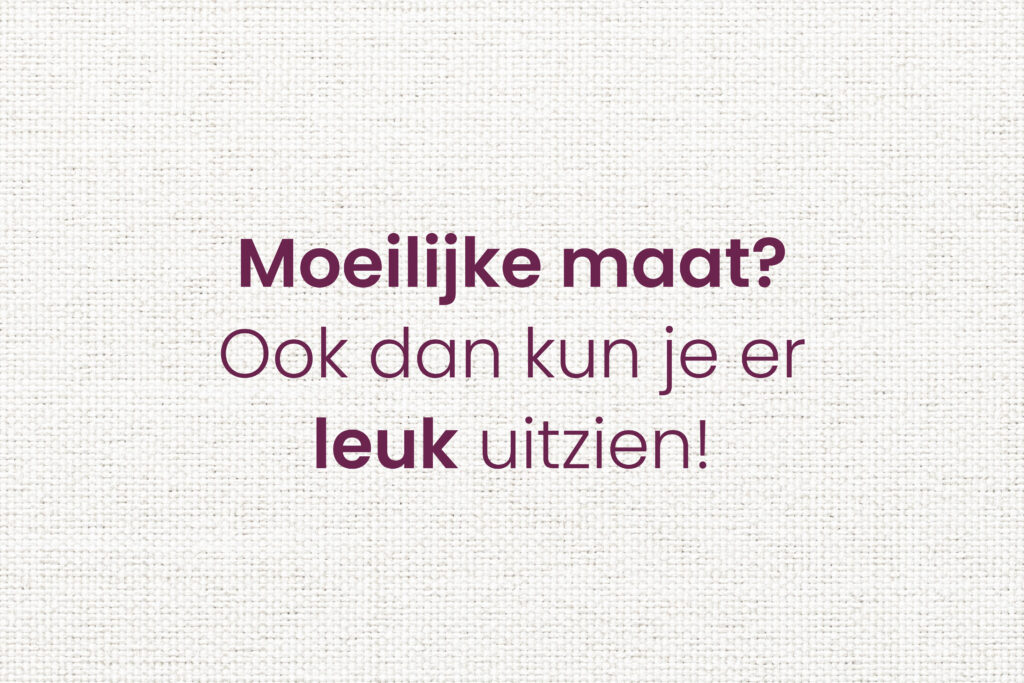 Moeilijke maat?